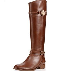 Brown Tory Burch Riding Boots